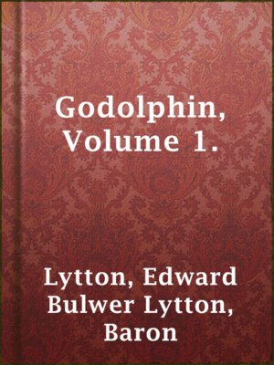 cover image of Godolphin, Volume 1.